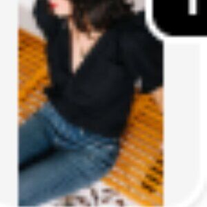 KMJ Bon Voyage Top-Size Small Black NWT